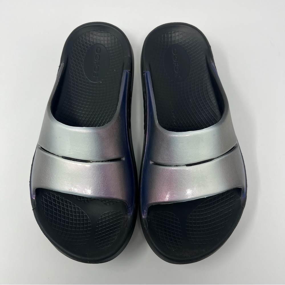 Oofas OOAHH Luxe Slide Sandals Frost Women’s Size 7 Recovery - Picture 4 of 9